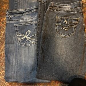 Wallflower and angels brand jeans Women's Boot Cut Jeans - Classic Blue